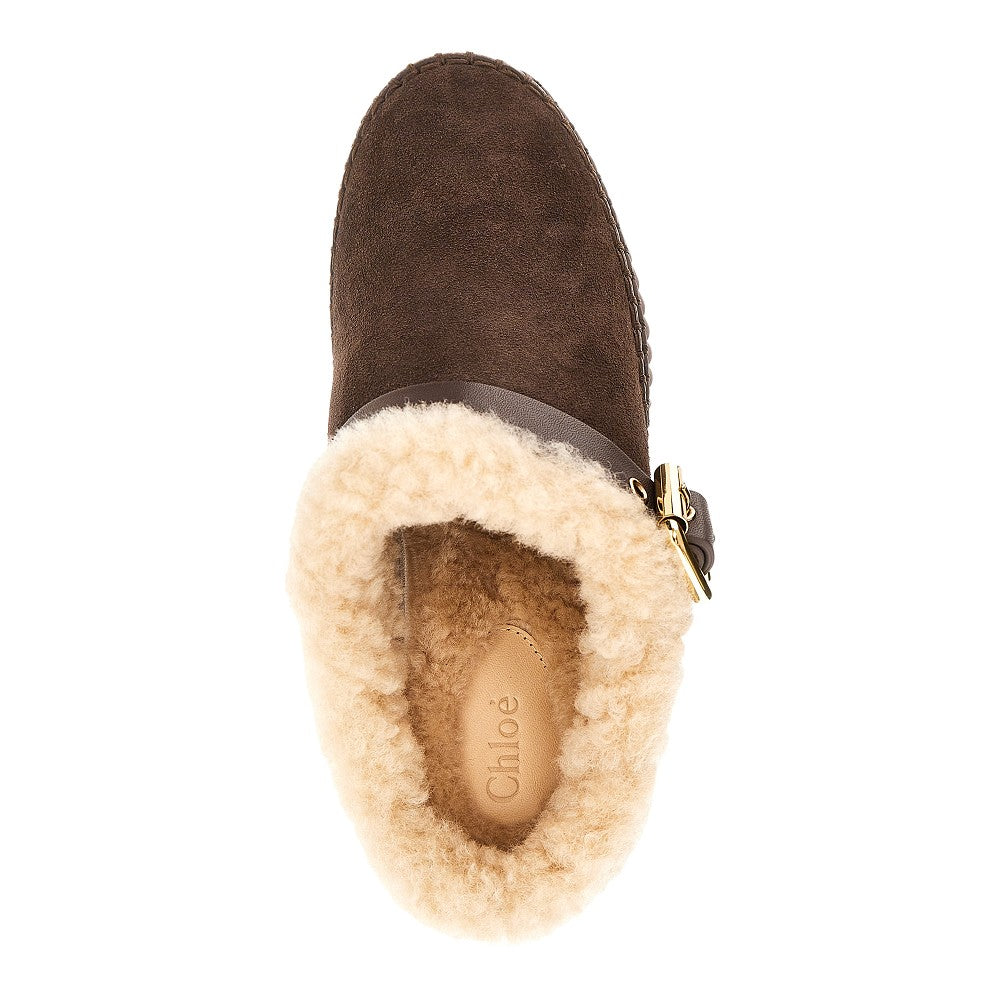 Chloé 'Nama' wedge heel mules