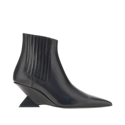 THE ATTICO Cheope' leather ankle boots