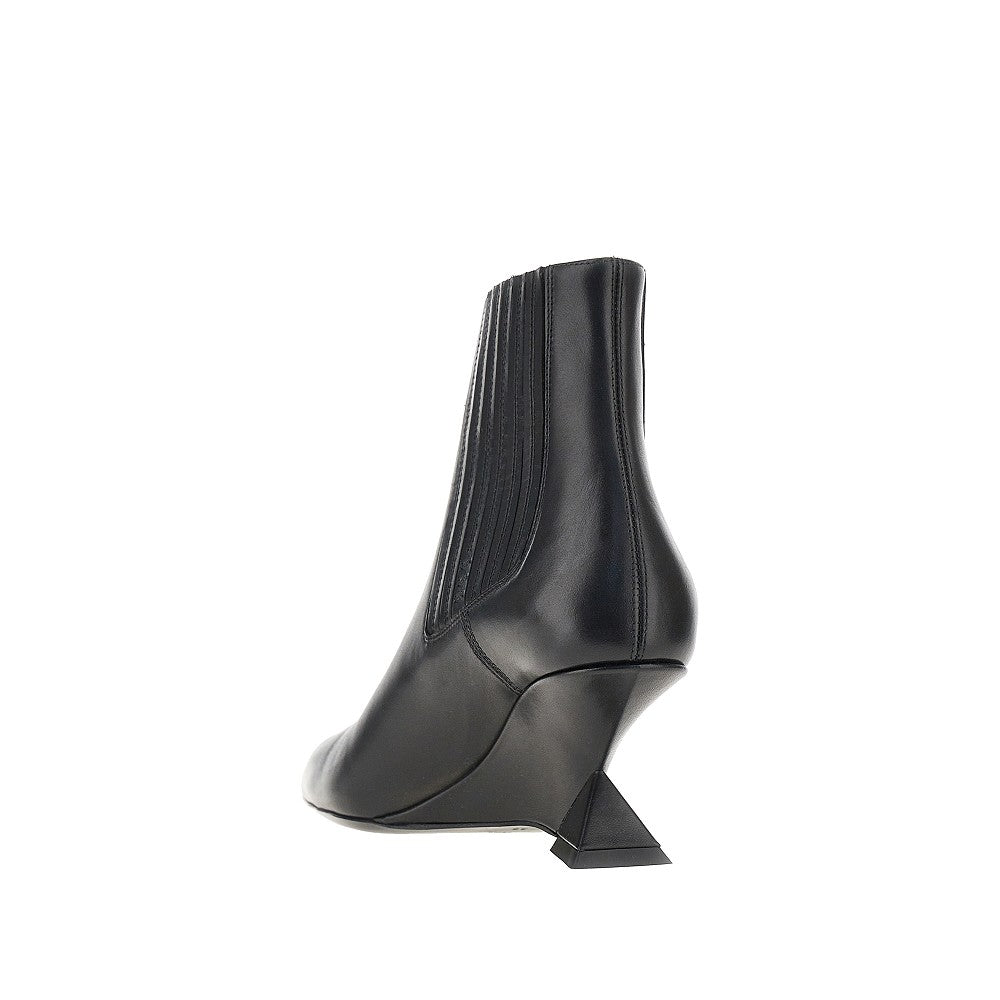 THE ATTICO Cheope' leather ankle boots