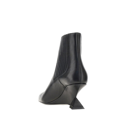 THE ATTICO Cheope' leather ankle boots