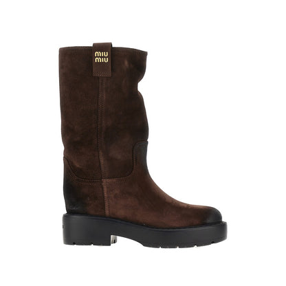 MIU MIU Suede leather boots