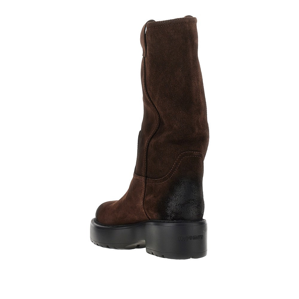 MIU MIU Suede leather boots