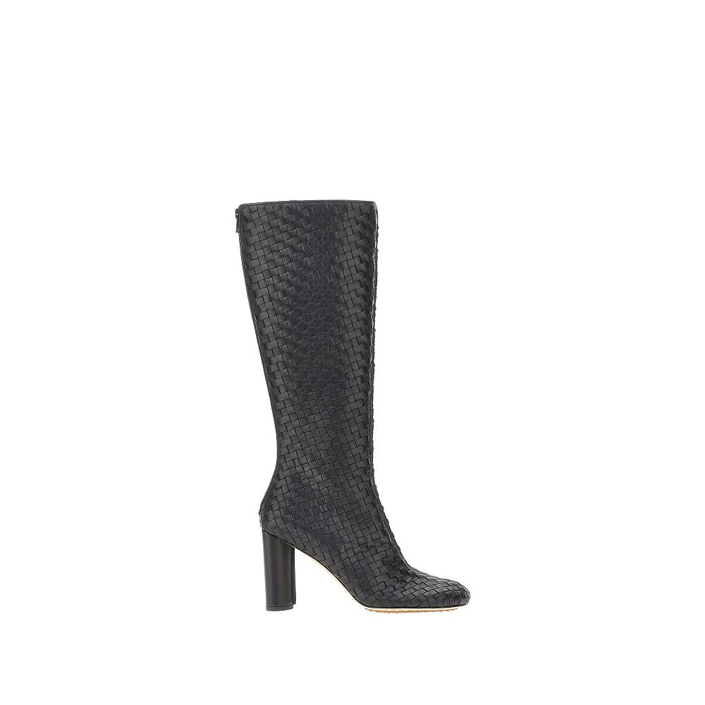Bottega Veneta Intrecciato nappa leather 'Cherry' boots