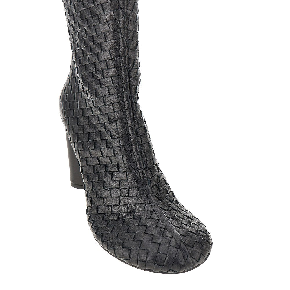 Bottega Veneta Intrecciato nappa leather 'Cherry' boots
