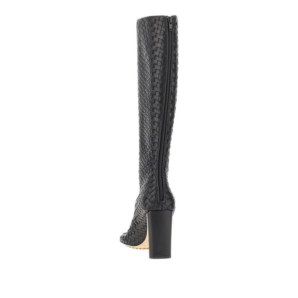 Bottega Veneta Intrecciato nappa leather 'Cherry' boots