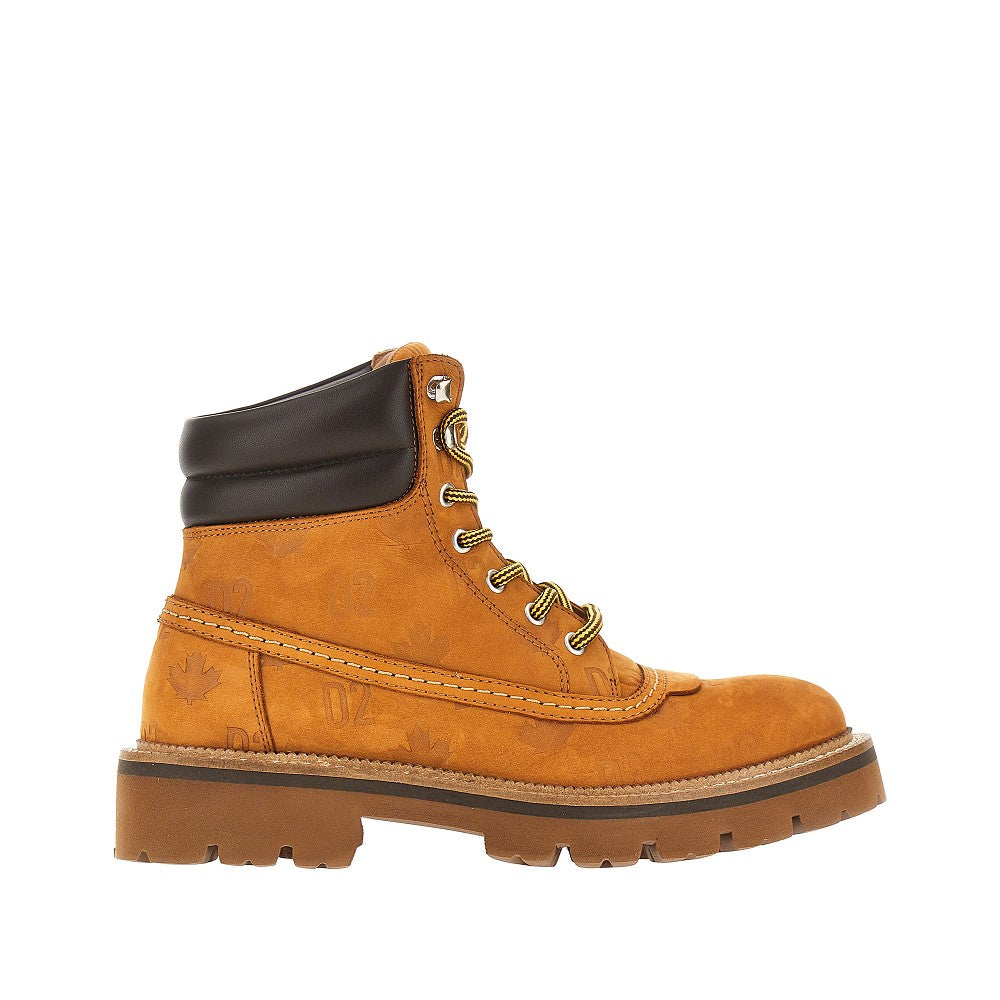 DSQUARED2 D2 Monogram' nubuck leather boots
