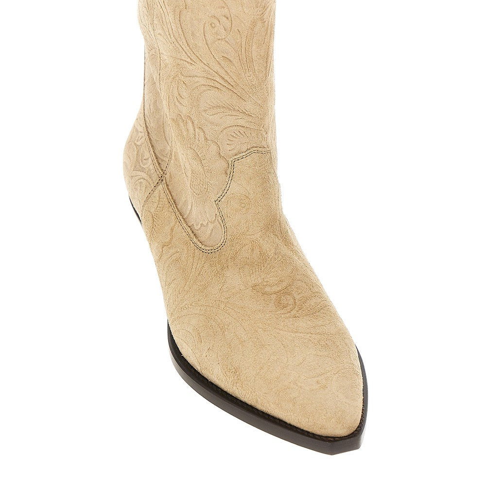 ISABEL MARANT Suede leather 'Duerto' texan boots