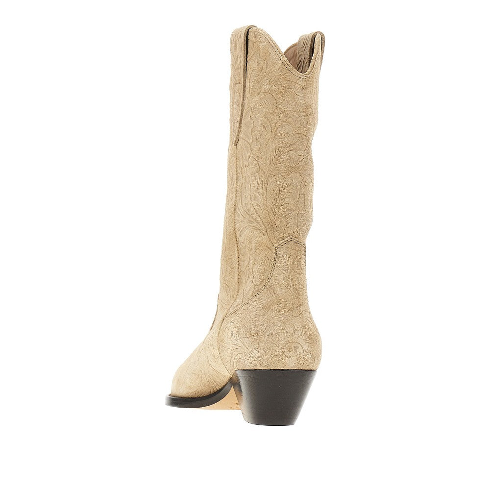 ISABEL MARANT Suede leather 'Duerto' texan boots