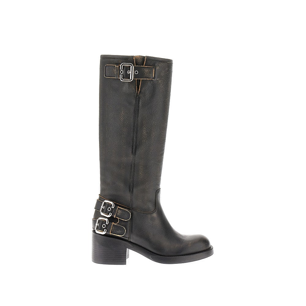 CHLOE' 'Dakota' grained leather boots