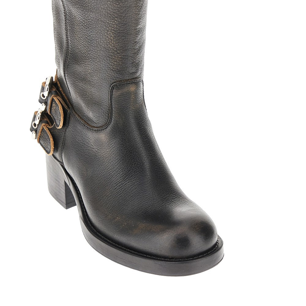 CHLOE' 'Dakota' grained leather boots