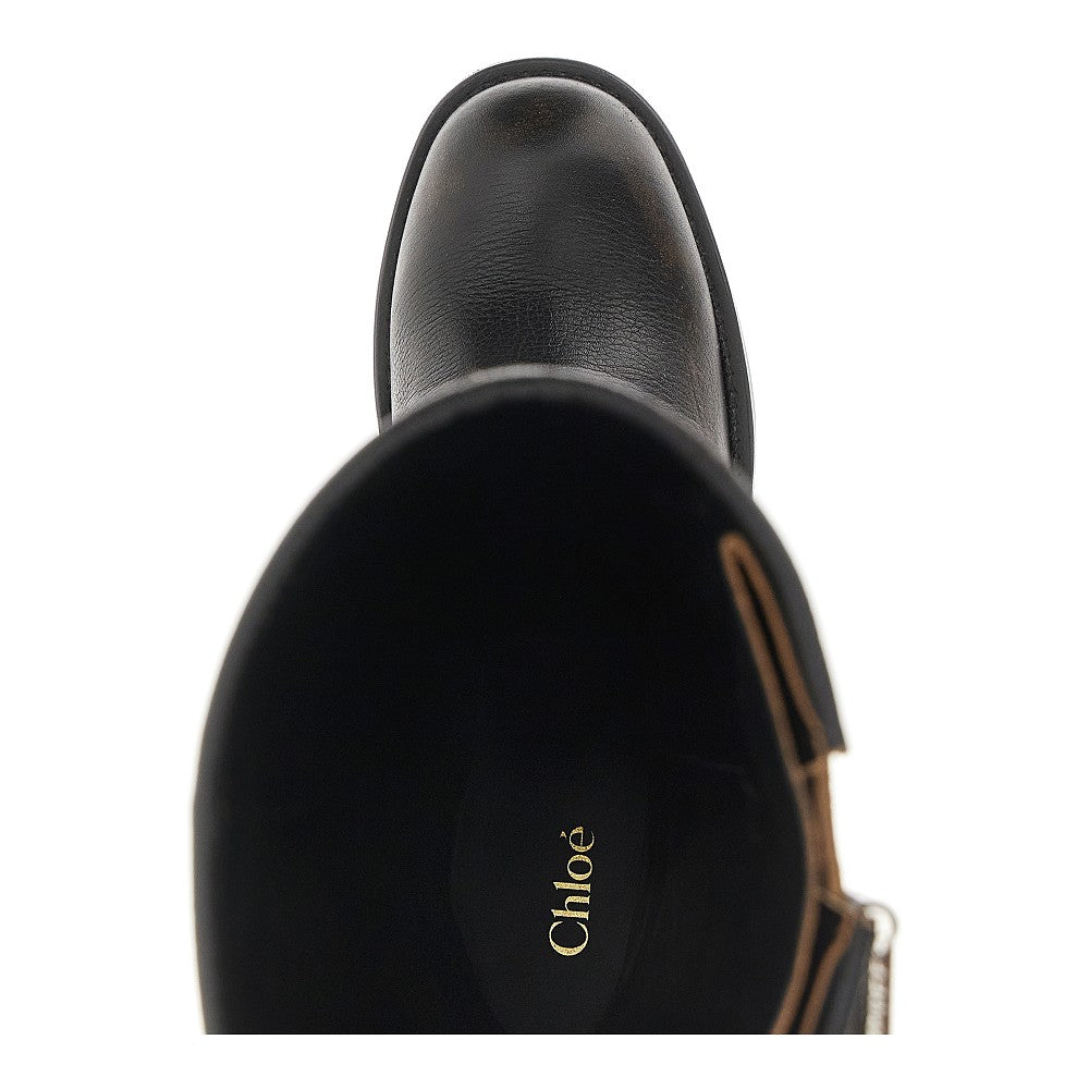 CHLOE' 'Dakota' grained leather boots
