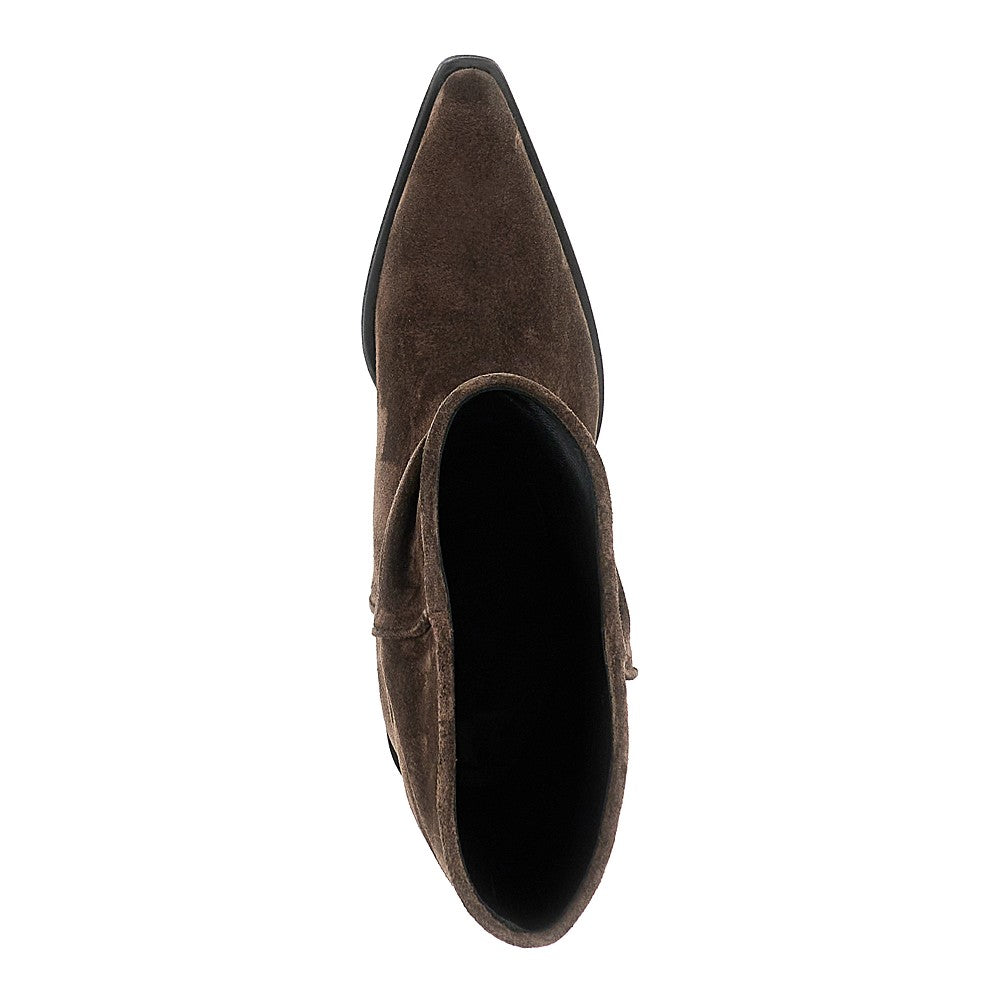 KHAITE Clive' suede leather Western boots