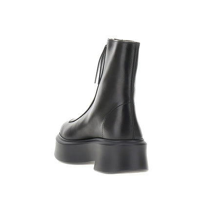 The Row Leather Zipped boots