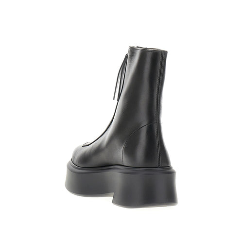 The Row Leather Zipped boots