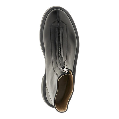 The Row Leather Zipped boots