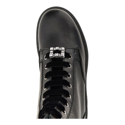 ROGER VIVIER Leather Viv' Rangers Truck boots