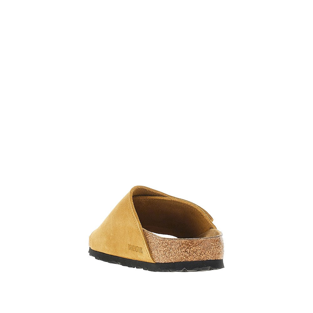 BIRKENSTOCK Solana' suede leather slides