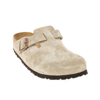 BIRKENSTOCK 'Boston' suede leather sabot