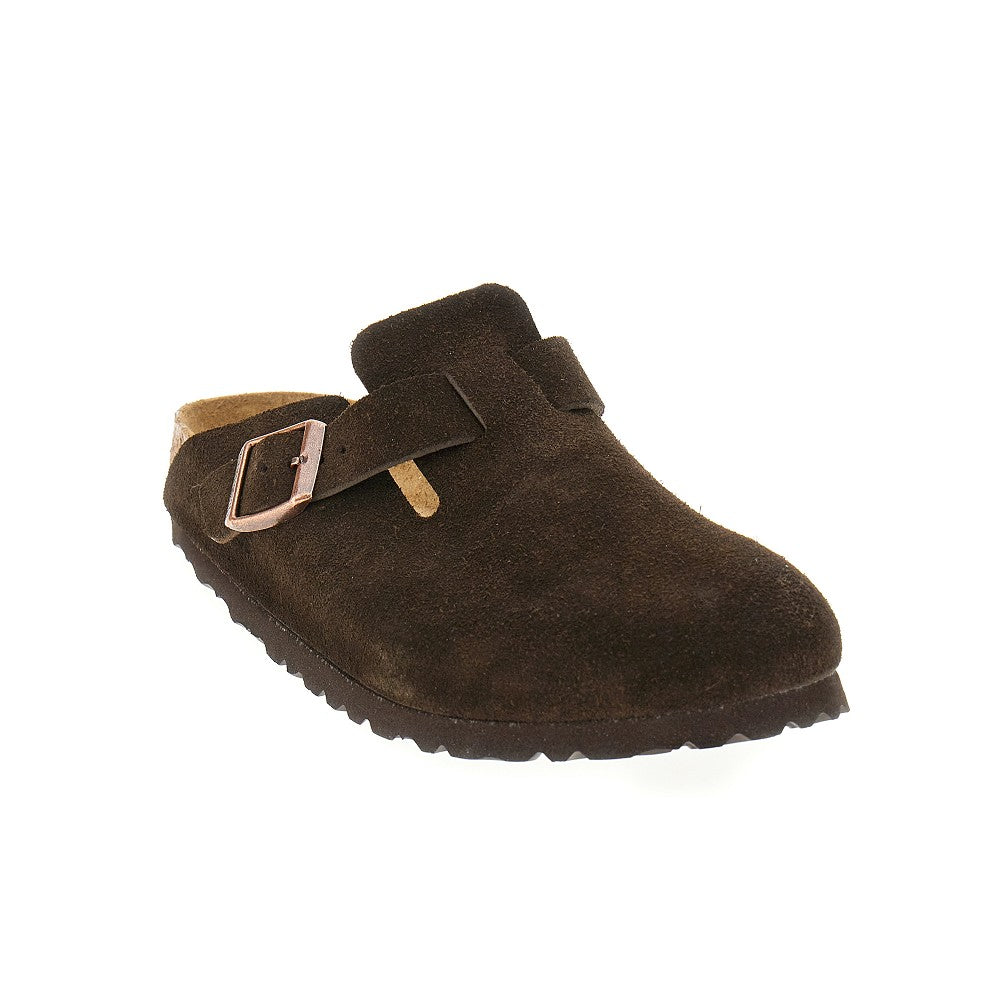 BIRKENSTOCK 'Boston' suede leather sabot