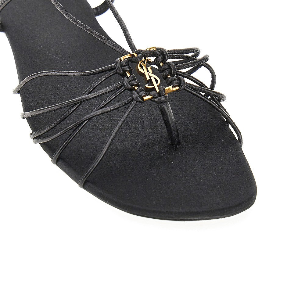 SAINT LAURENT Babylone' leather flat sandals