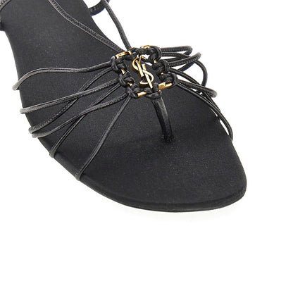 SAINT LAURENT Babylone' leather flat sandals