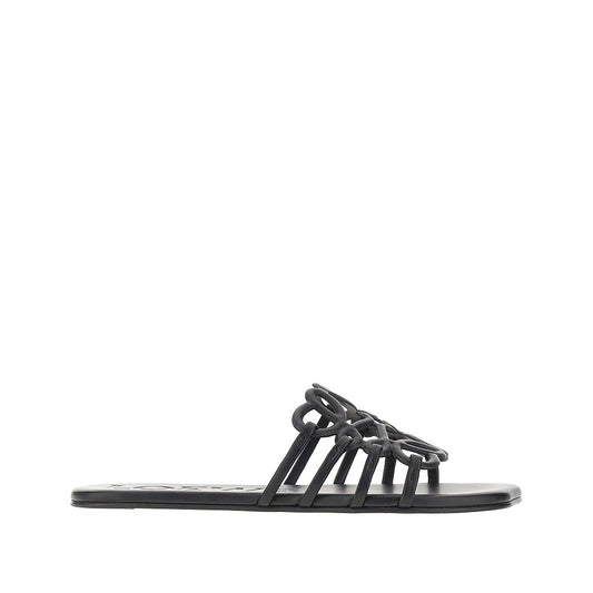 LOEWE Anagram Petal' leather slides