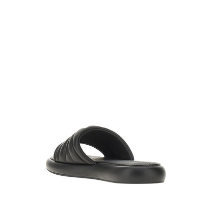 PINKO 'Love Birds' nappa leather slides