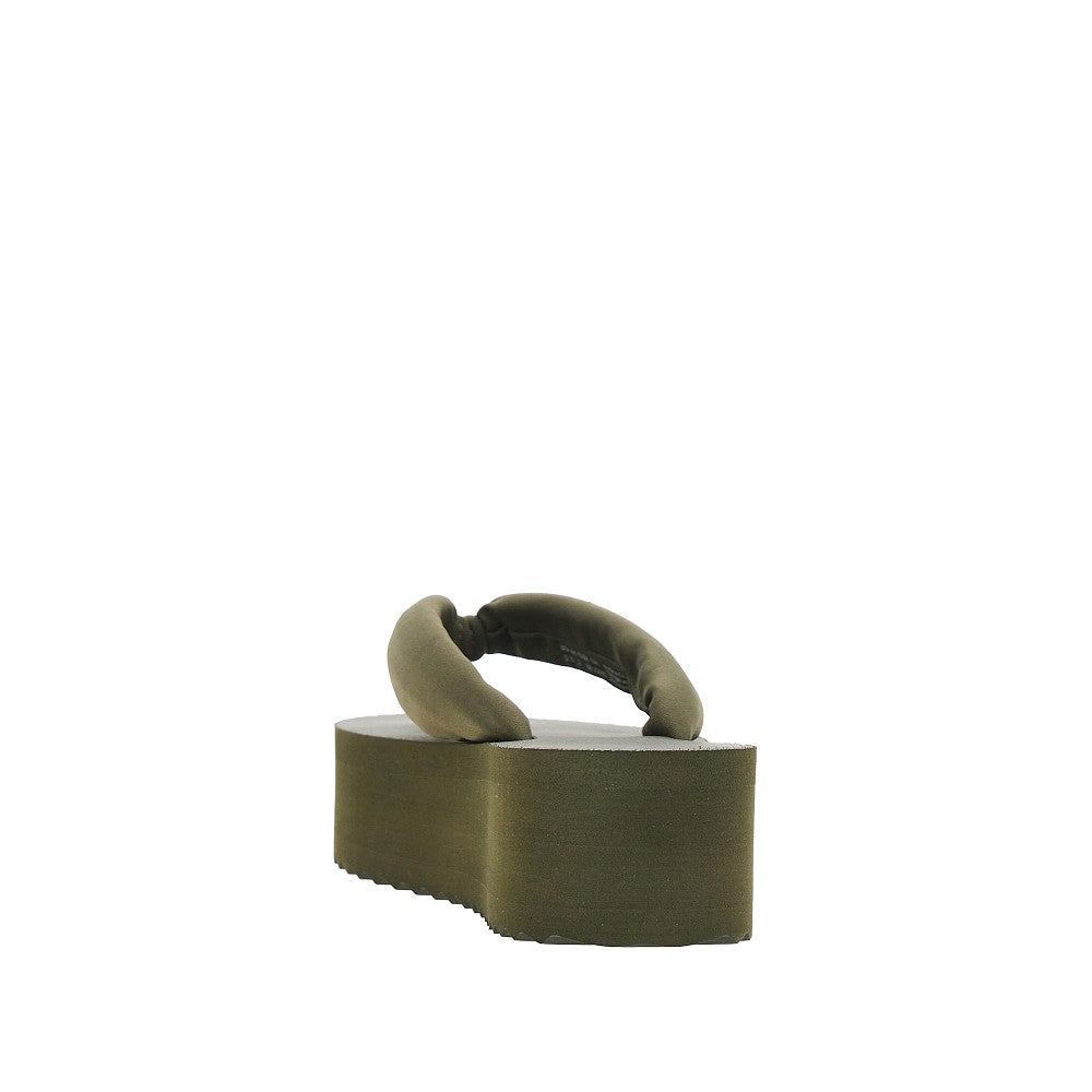 EMPORIO ARMANI Rubber thong slides with Eagle logo