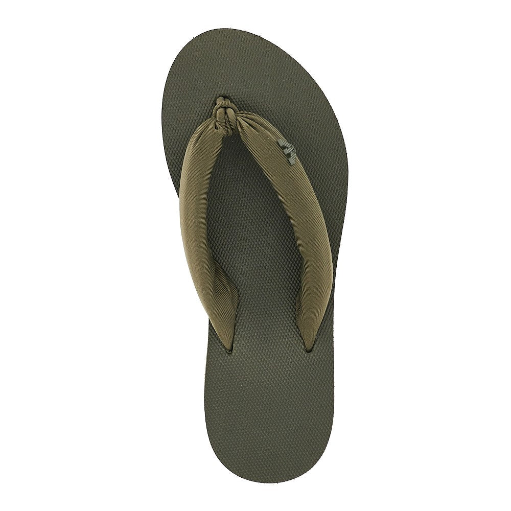 EMPORIO ARMANI Rubber thong slides with Eagle logo