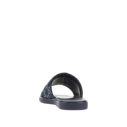 GUCCI GG denim slides