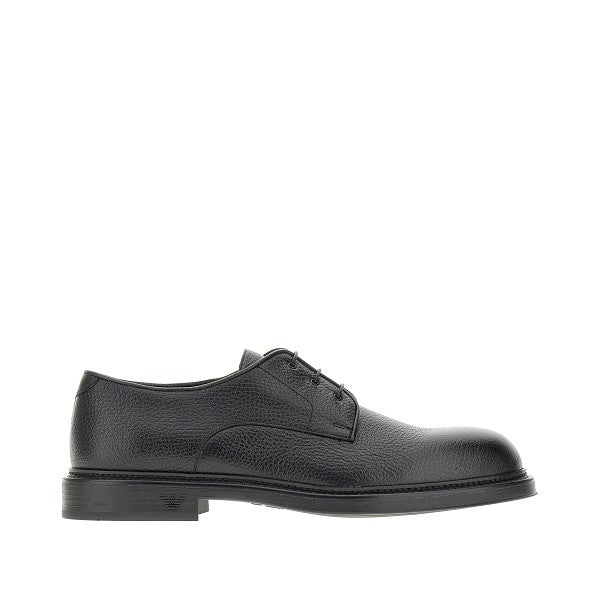 EMPORIO ARMANI Grained leather Derby shoes