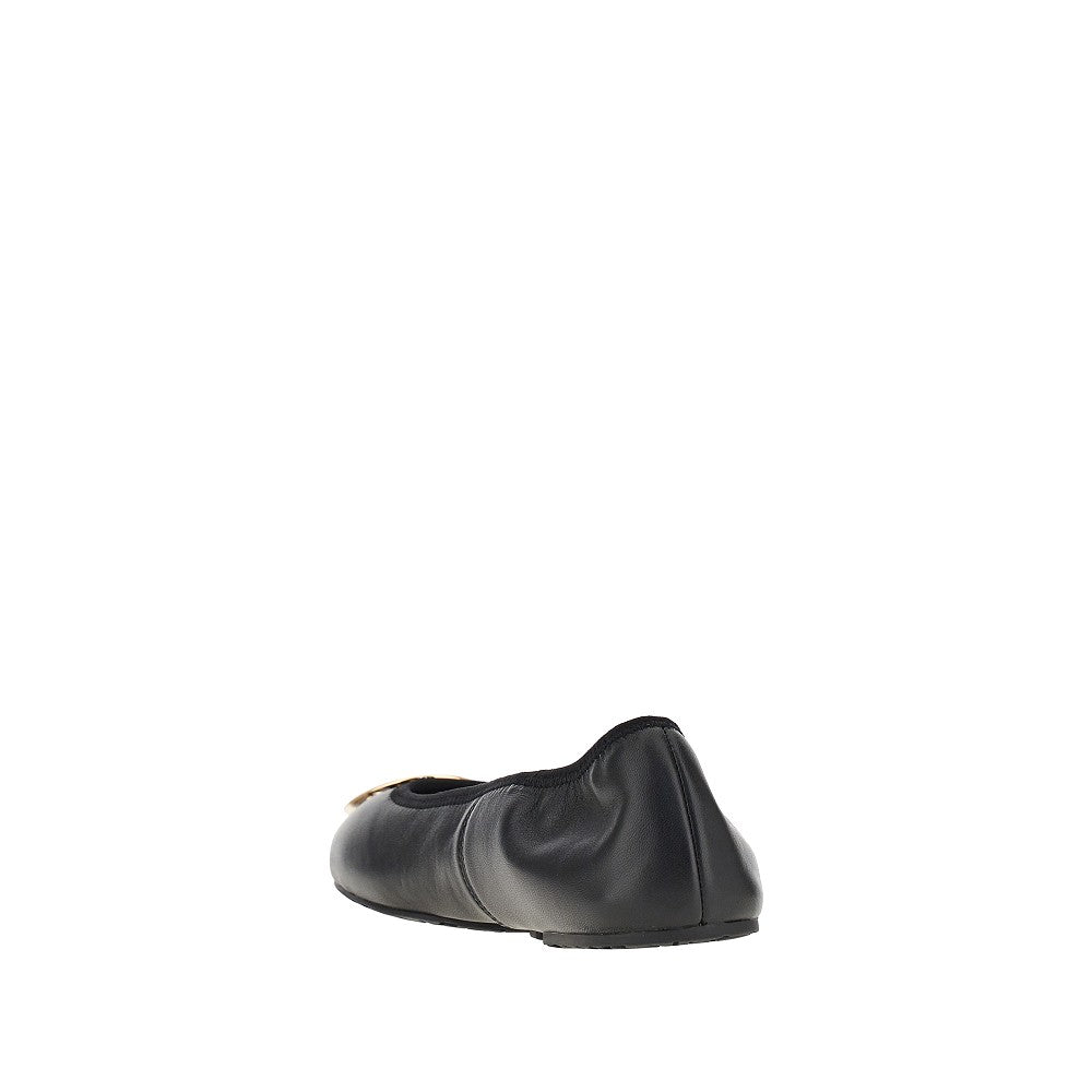 TORY BURCH Reva' nappa leather ballerinas