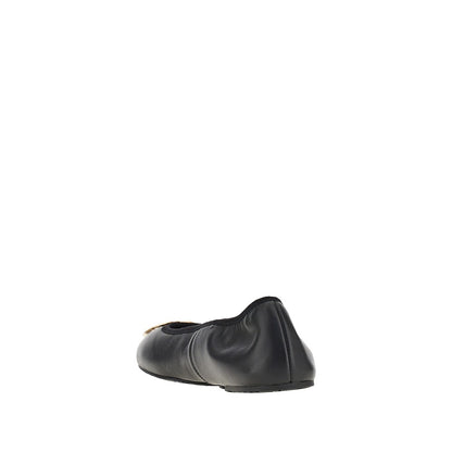 TORY BURCH Reva' nappa leather ballerinas