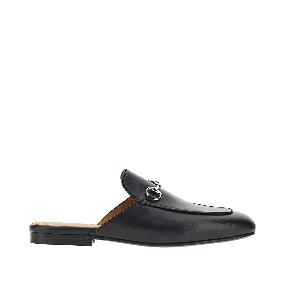 GUCCI Leather 'Princetown' sabot with Horsebit