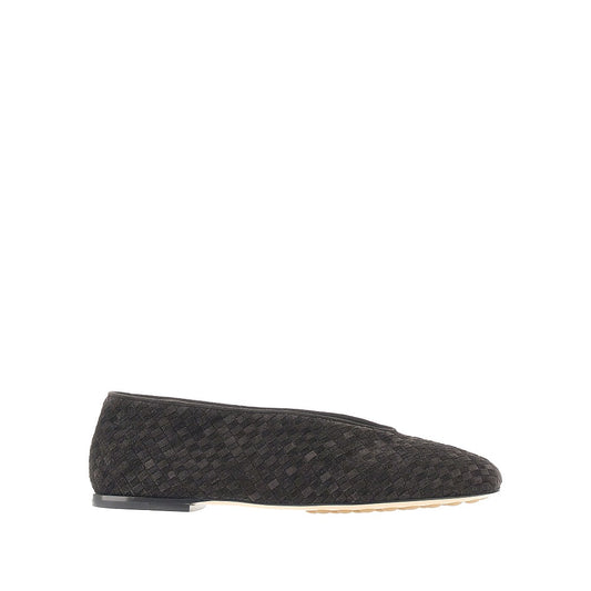 Bottega Veneta 'Rosa' Intrecciato suede leather ballet flats