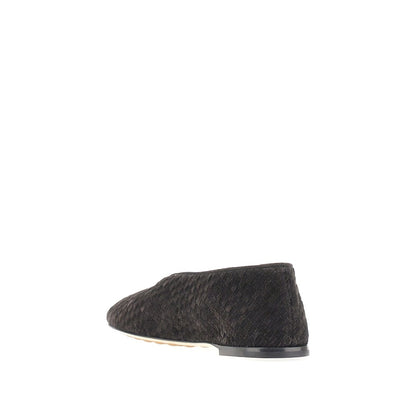 Bottega Veneta 'Rosa' Intrecciato suede leather ballet flats