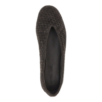 Bottega Veneta 'Rosa' Intrecciato suede leather ballet flats