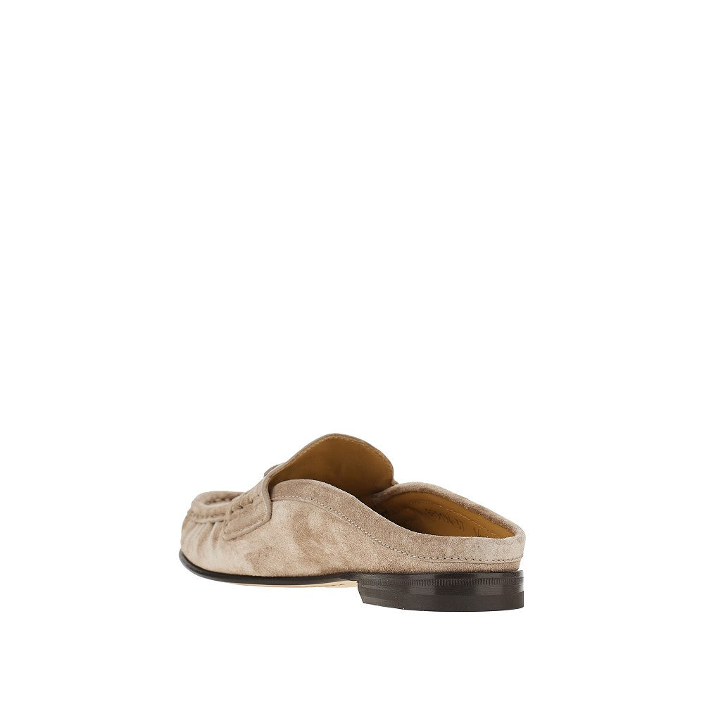 FENDI Fendi Scrunch' suede leather sabot