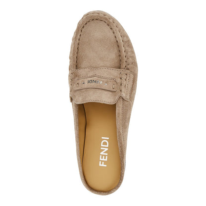 FENDI Fendi Scrunch' suede leather sabot