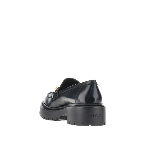 Gucci Lug sole leather loafers with Horsebit