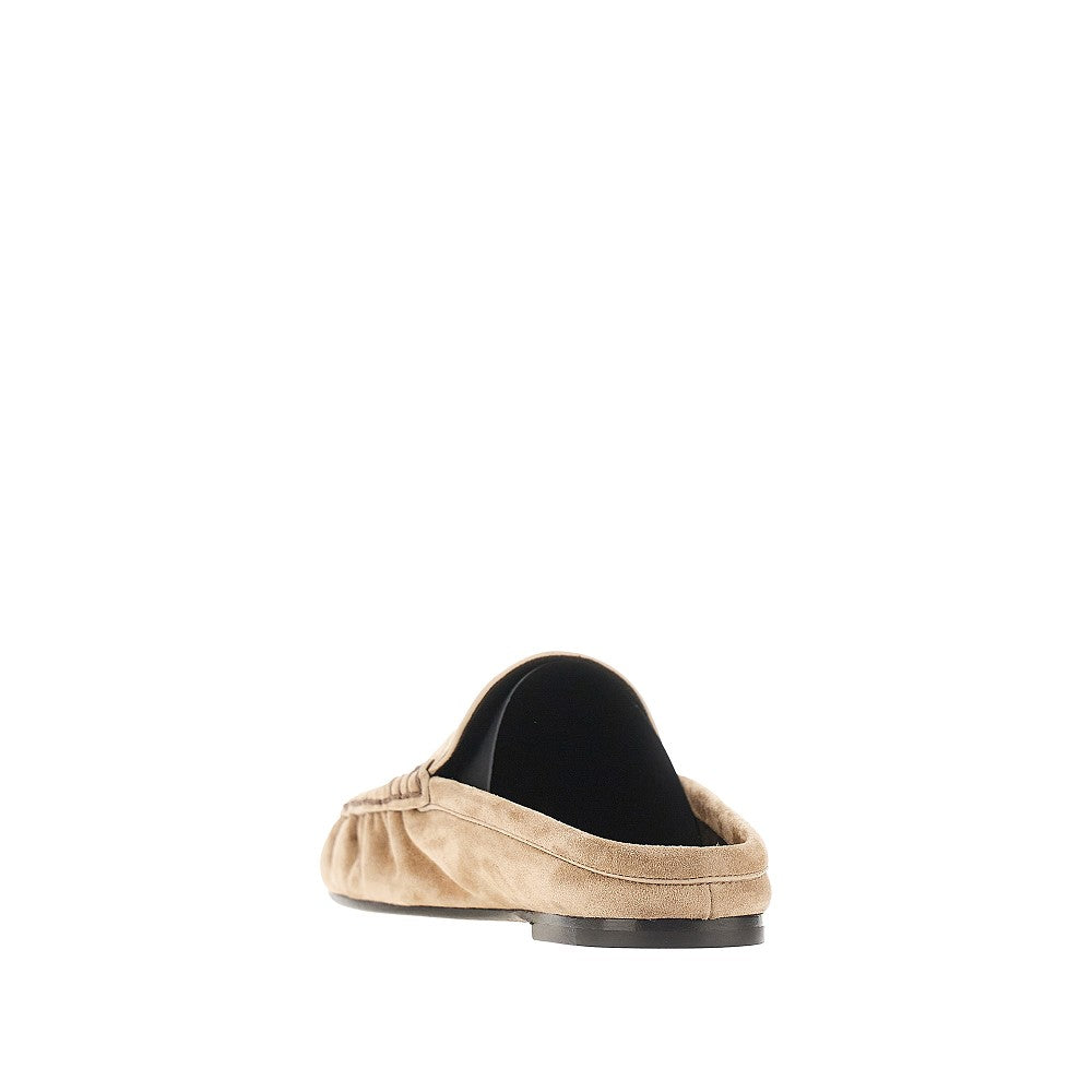 Saint Laurent 'Le Loafer' suede leather mules