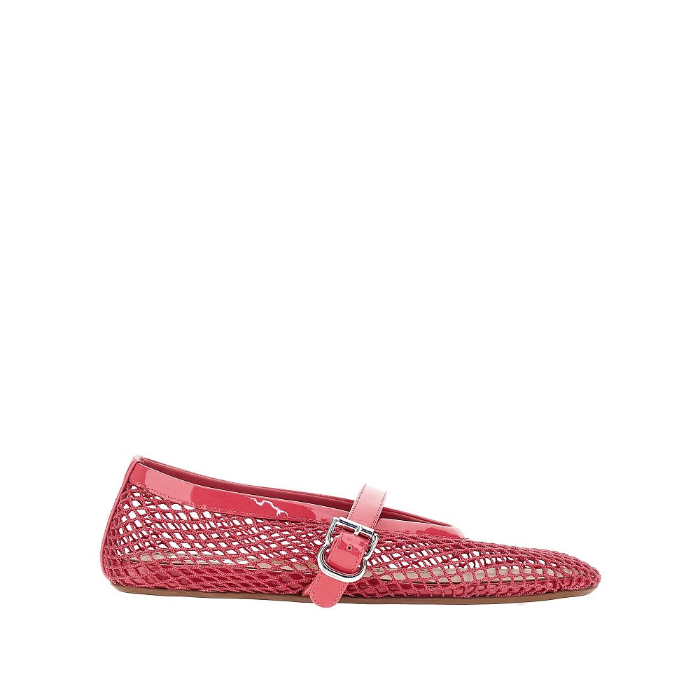 ALAIA Fishnet ballerina flats