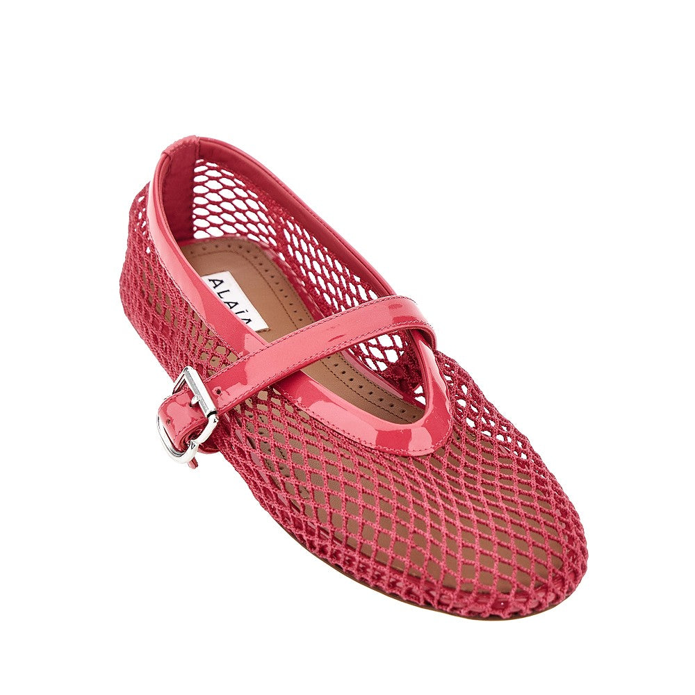ALAIA Fishnet ballerina flats