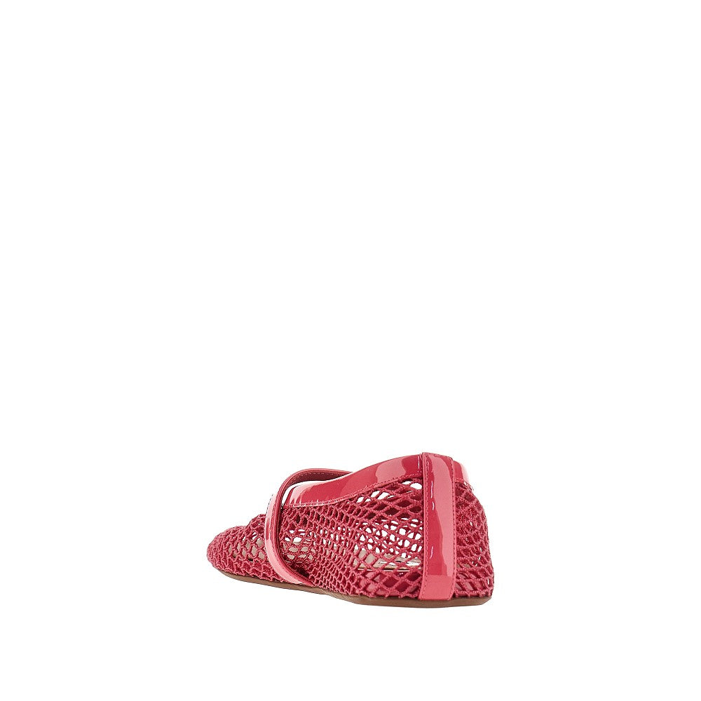 ALAIA Fishnet ballerina flats