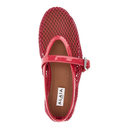 ALAIA Fishnet ballerina flats