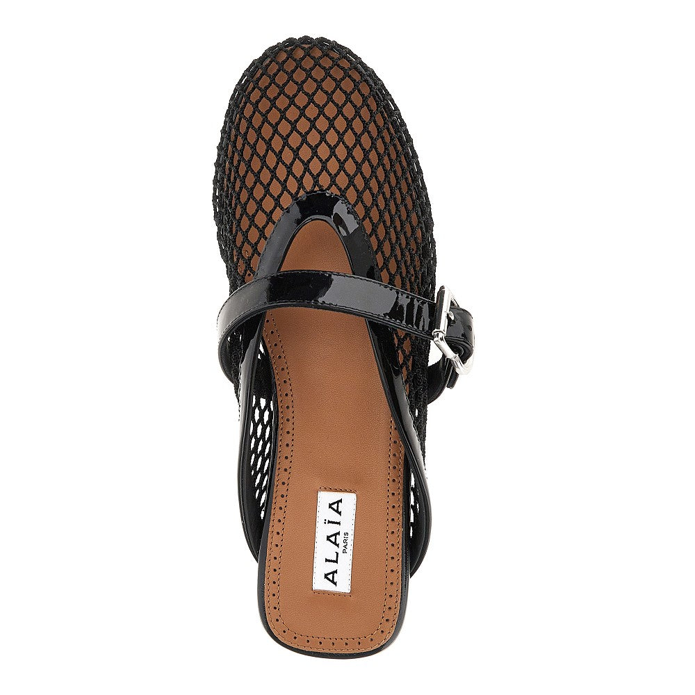 ALAIA Net flat mules