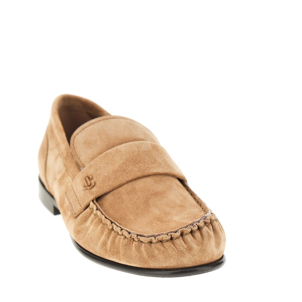 JIMMY CHOO Ellis' suede leather loafers