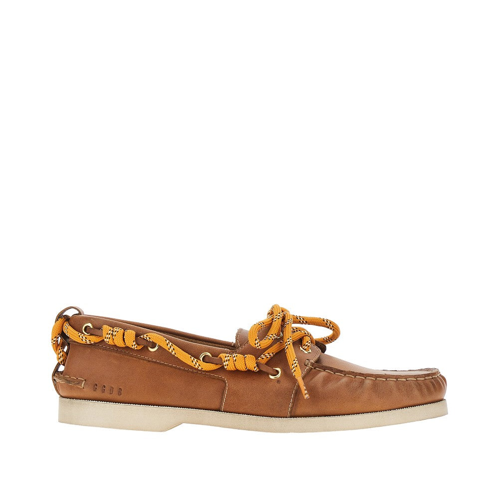 GOLDEN GOOSE Leather boat shoes