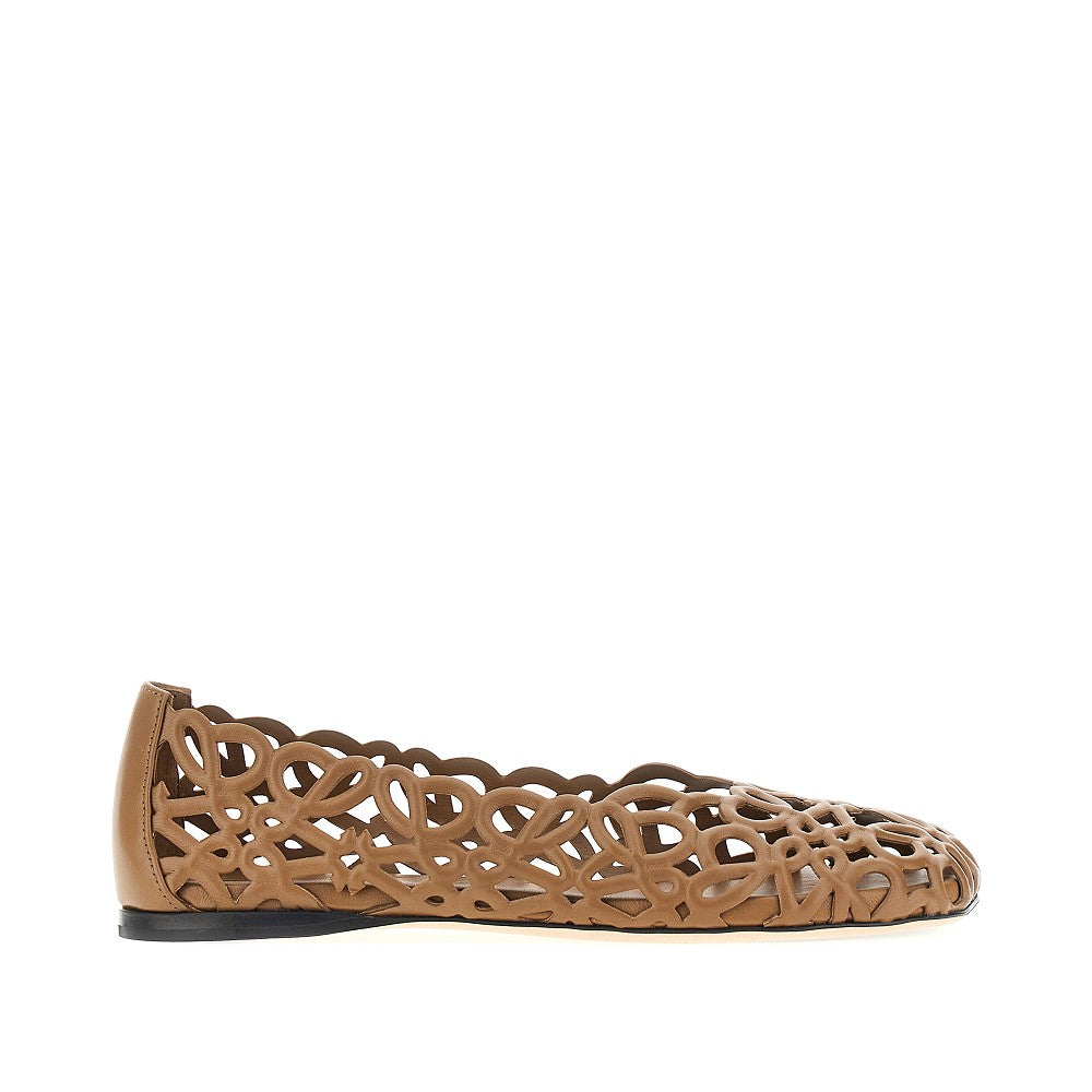 LOEWE Petal Anagram' leather ballet flats