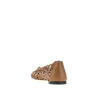 LOEWE Petal Anagram' leather ballet flats